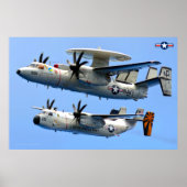 E-2C Hawkeye en C-2 Greyhound Poster (Voorkant)