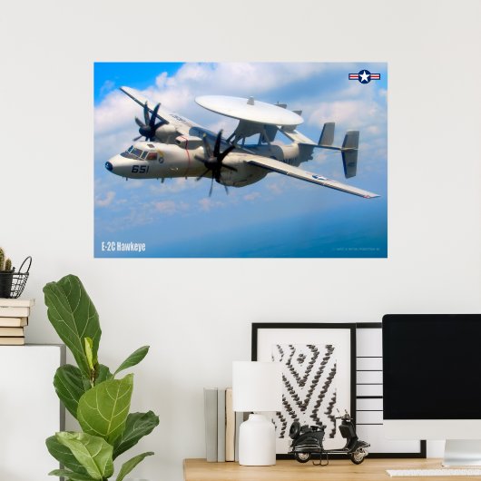 E-2C-HAWKEYE POSTER (Thuiskantoor)