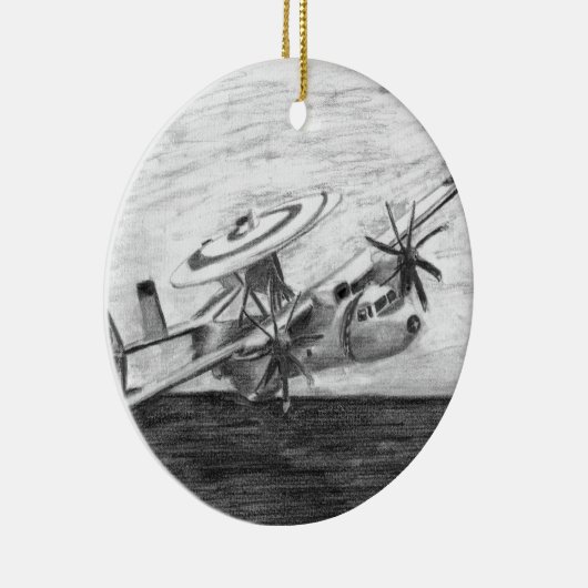 E-2C Hawkeye (Screwtop) keramisch Ornament (Rechts)