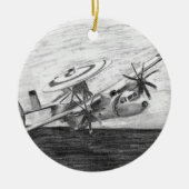 E-2C Hawkeye (Screwtop) keramisch Ornament (Voorkant)
