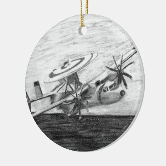 E-2C Hawkeye (Screwtop) keramisch Ornament (Links)