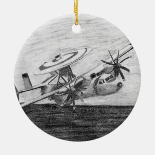 E-2C Hawkeye (Screwtop) keramisch Ornament (Achterkant)