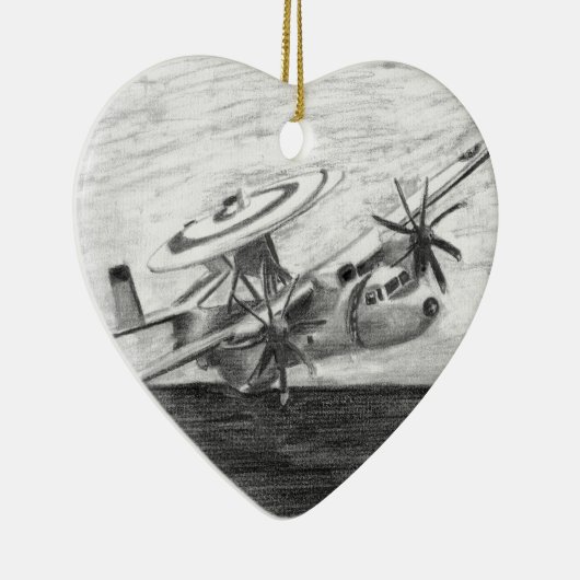 E-2C Hawkeye (Screwtop) Keramisch Ornament (Rechts)