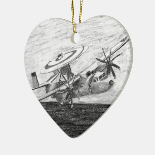 E-2C Hawkeye (Screwtop) Keramisch Ornament (Links)