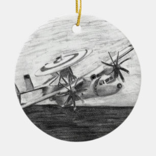 E-2C Hawkeye (Screwtop) keramische siervoorwerpen Keramisch Ornament