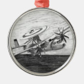 E-2C Hawkeye (Screwtop) Metalen Ornament (Voorkant)