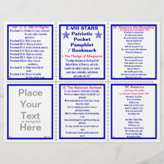 E-8** Patriottisch zakdoekje / Bladwijzer Flyer