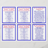 E-8** Patriottisch zakdoekje / Bladwijzer Flyer (Achterkant)