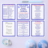 E-8** Patriottisch zakdoekje / Bladwijzer Flyer (Enkel)