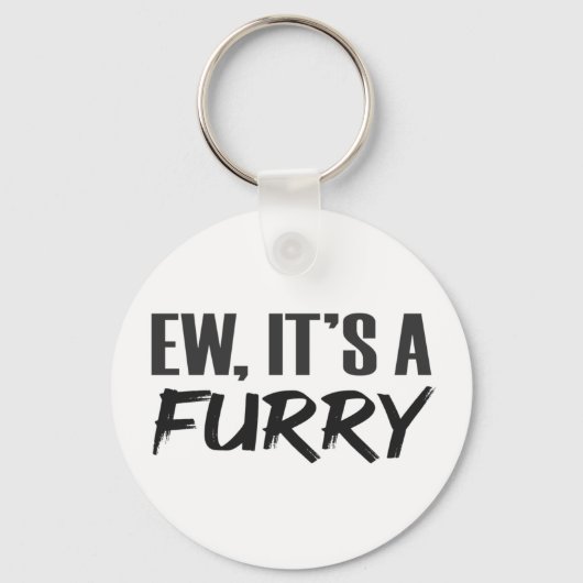 E A Furry LOL Funny Furries Joke Sleutelhanger (Voorkant)