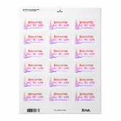 e.a.m.l ADDRESS LABEL SIZE STICKERS <<sunrise>> (Full Sheet)