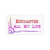 e.a.m.l ADRES ETIKET MAAT STICKERS <<sunrise>> (Voorkant)