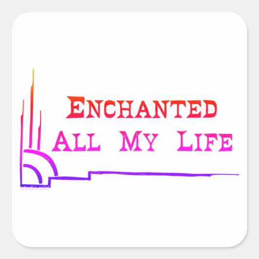 e.a.m.l SQUARE STICKERS <<sunrise>> (Voorkant)