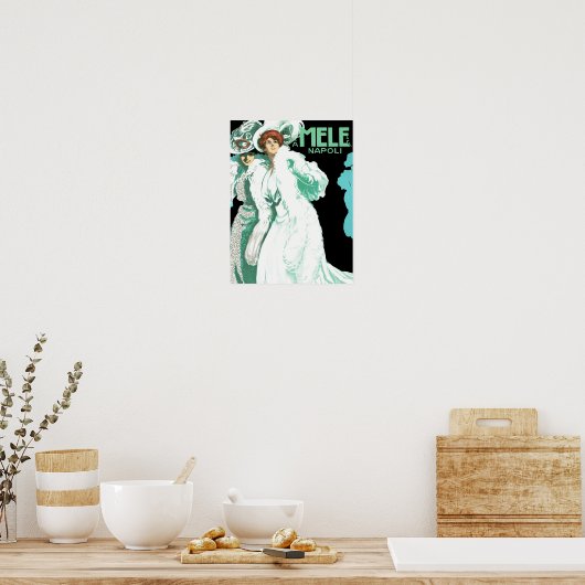 E. A. Mele ~ Vrouwen in het Wit Poster (Keuken)