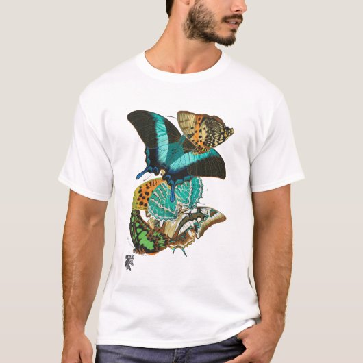 E.A. Séguy  Butterflies Illustratie T-shirt (Voorkant)