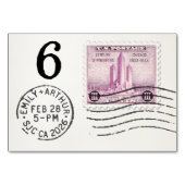 E&A Trouwreceptie Tafelkaart 6 Chicago Kaart (Voorkant)