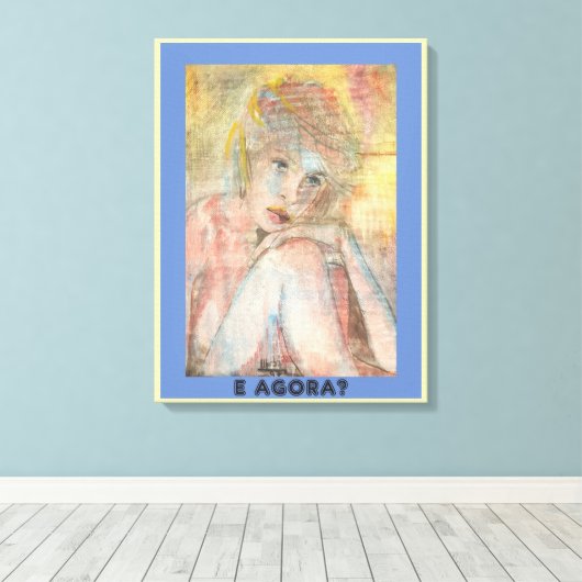 E AGORA? CANVAS AFDRUK (Insitu (Houten vloer))