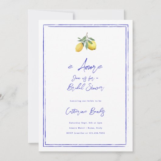 È Amore Italiaans Vrijgezellenfeest Kaart (Voorkant)