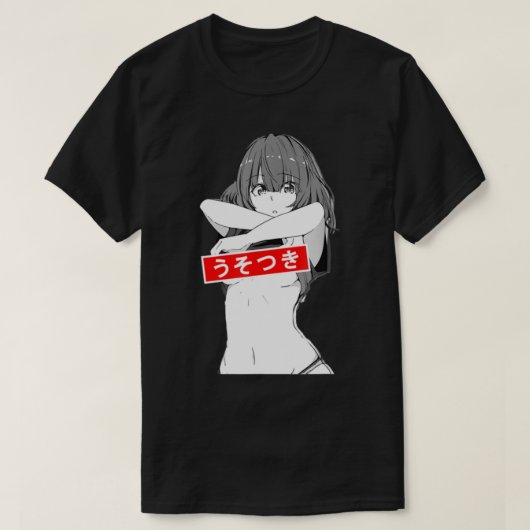 E:\AnhgocUpZZ\Ahegao Lewd Conduct for Anime Lover T-shirt (Design voorkant)