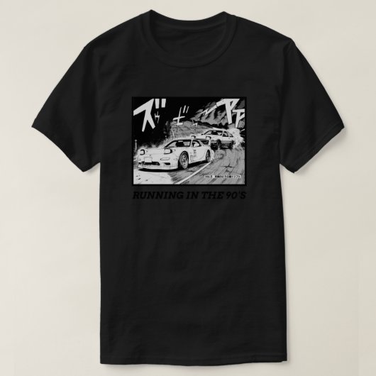 E:\AnhgocUpZZ\Initial D Manga loopt in de jaren '9 T-shirt (Design voorkant)
