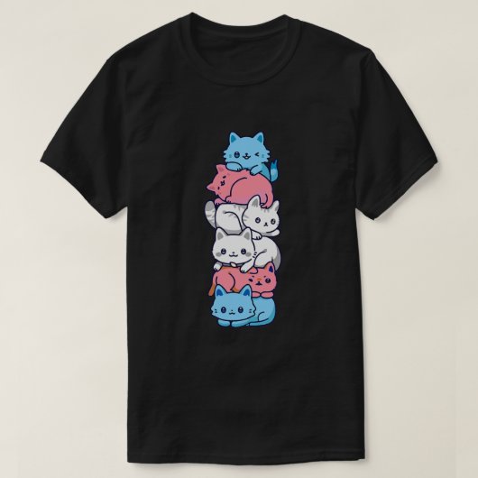 E:\AnhgocUpZZ\Transgender Pride Cat LGBT Trans Fla T-shirt (Design voorkant)