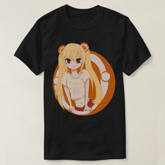 E:\AnhgocUpZZ\Ubuntu-chan.png T-shirt (Design voorkant)
