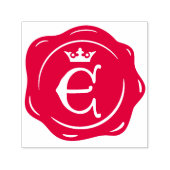 E - Antiek Wax Seal Gotische Kroon Initiaal Letter Zelfinktende Stempel (Design)