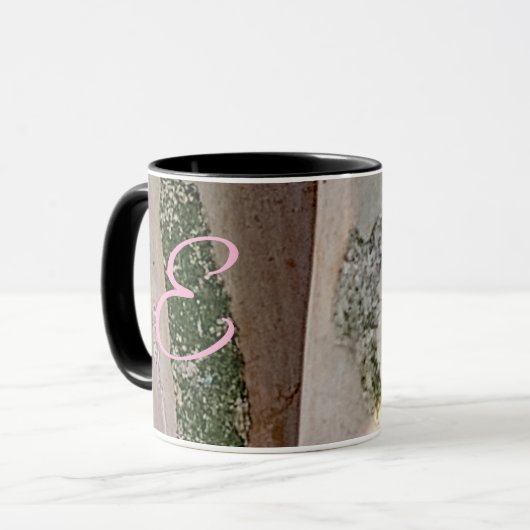 "E" ArborCrosse Initial Mug Mok (Voorkant links)