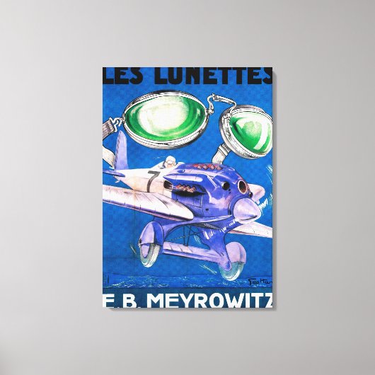 E.B. Meyrowitz Flying Goggles Advertisement Canvas Afdruk (Voorkant)