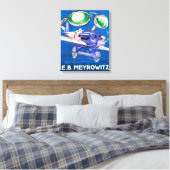 E.B. Meyrowitz Flying Goggles Advertisement Canvas Afdruk (Insitu (Slaapkamer))