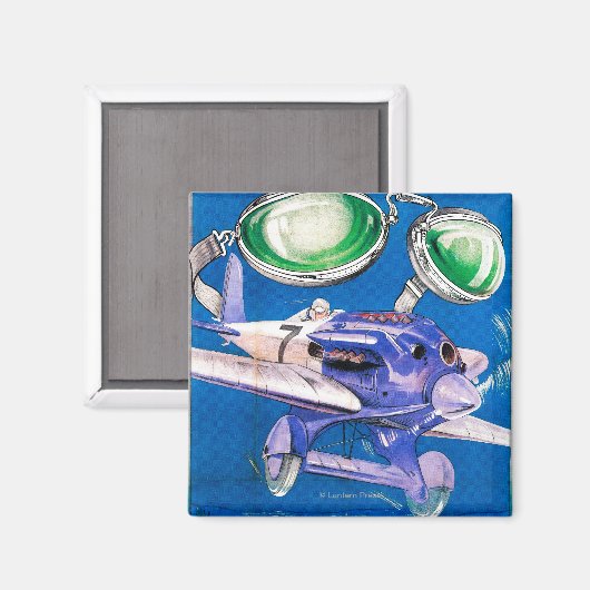 E.B. Meyrowitz Flying Goggles Advertisement Magneet (Voorkant / Achterkant)