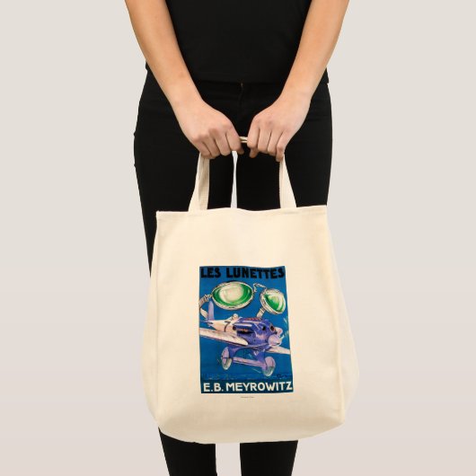 E.B. Meyrowitz Flying Goggles Advertisement Tote Bag (Voorkant (product))