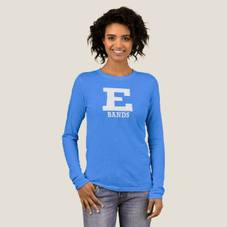E-Bands Blue Bella + Canvas Sluiten Fit Lange Mouw Tri-Blend Shirt