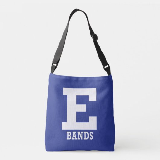 E-Bands Blue Crossbody Bag Tas (Achterkant)