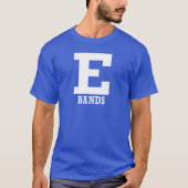 E-bands Mannen Blue Short Sleeve T-shirt (Voorkant)