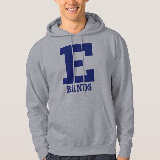 E-Bands Mannen/Vrouwen Grijs Hoodie (Voorkant)