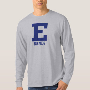 E-Bands Mannen/Vrouwen Grijs Lange Mouw T-shirt