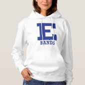 E-Bands Mannen/Vrouwen Wit Hoodie (Voorkant)