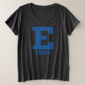 E-bands Soft Stretch Charcoal Grote Maat T-shirt (Design voorkant)