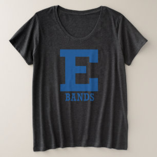 E-bands Soft Stretch Charcoal Grote Maat T-shirt