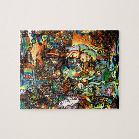 E Bent Psychedelic Art Legpuzzel (Horizontaal)