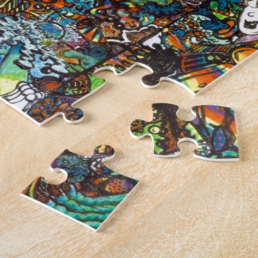 E Bent Psychedelic Art Legpuzzel (Zijkant)