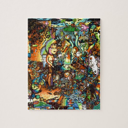E Bent Psychedelic Art Legpuzzel (Verticaal)