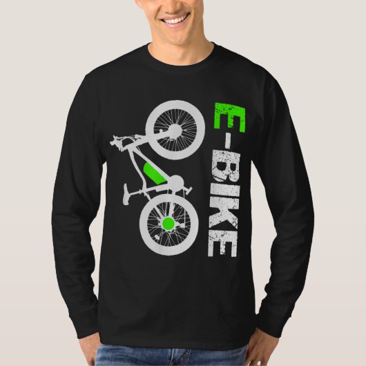 E-Bike - Cool Electric Bicycle Gift T-shirt (Voorkant)