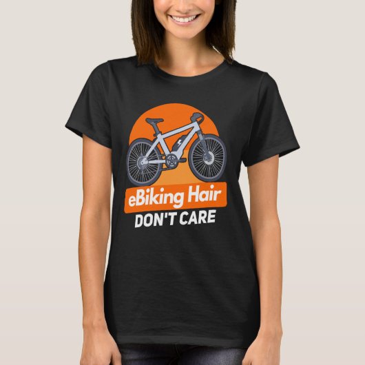 E Bike E Biking Gezegde Humor E T-shirt (Voorkant)