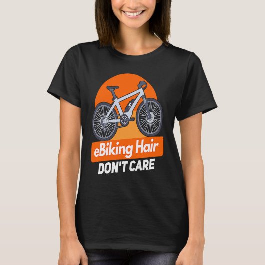 E Bike E Biking Gezegde Humor E T-shirt (Voorkant)