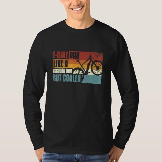 E-Bike E-MTB Retro Cool E-Bike Papa T-shirt (Voorkant)