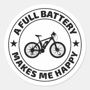 E-Bike Electric-Bike E-Cyclist Bicycling Ronde Sticker