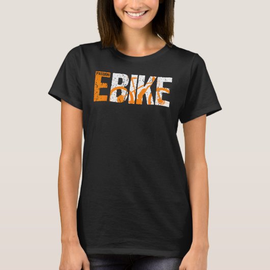E-bike elektrische fiets Pedelec cadeau T-shirt (Voorkant)