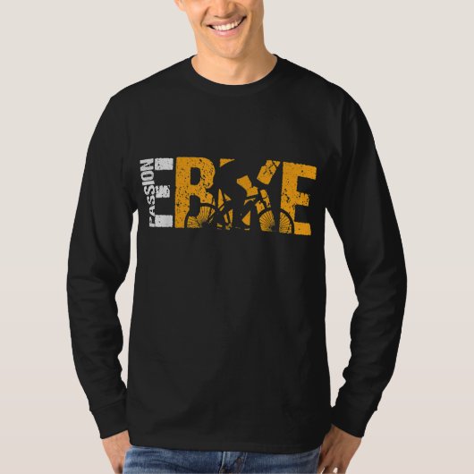 E-bike elektrische fiets Pedelec cadeau T-shirt (Voorkant)